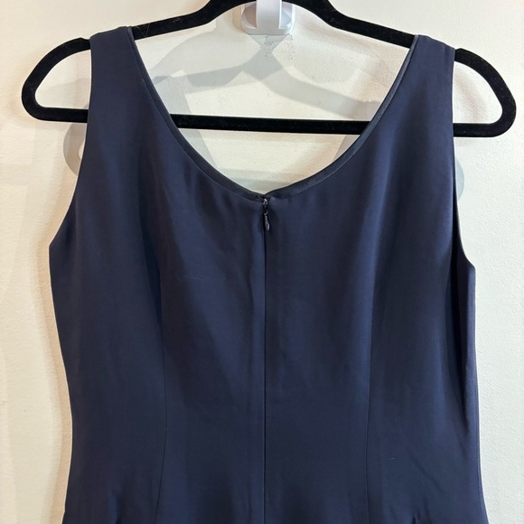 LUISA SPAGNOLI  Sz 42 100% Silk Sequin Floral Appliqué Pleated V-Neck Dress NEW - Picture 11 of 12